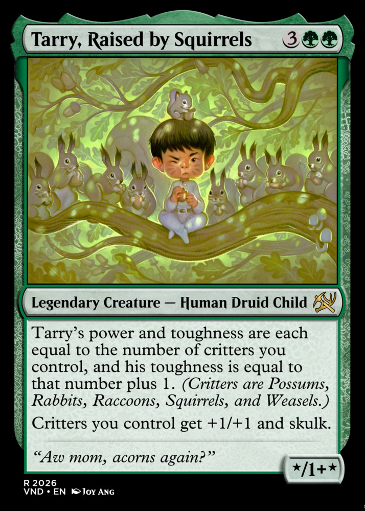 Tarry, Raised by Squirrels